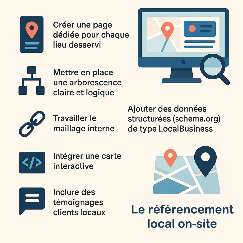 référencement local on site