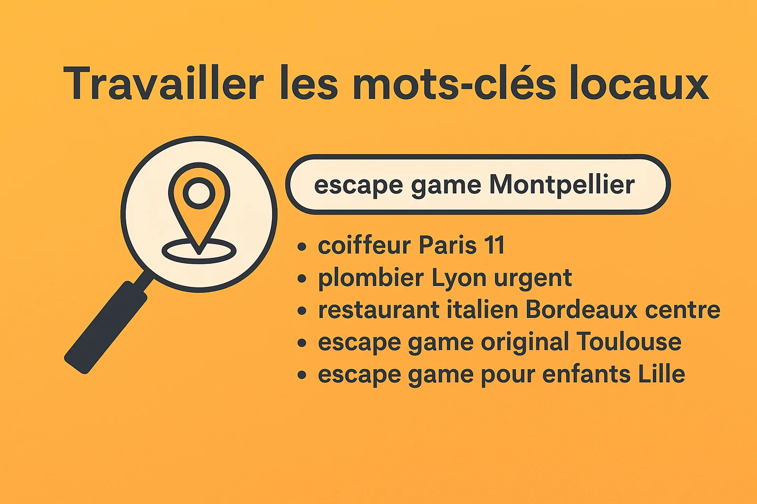 travailler les mots clés seo locaux